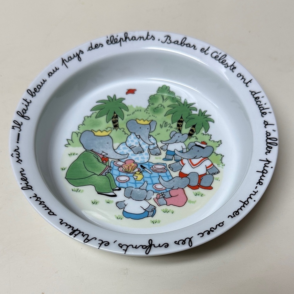 Haviland Limoges Babar the Elephant Childs Bowl-France